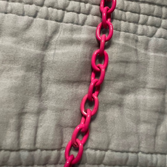 ◻️AEROPOSTALE: Girl’s one size, long pink chain necklace, preowned◻️ - Picture 6 of 6